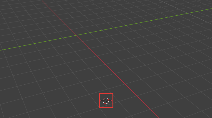 動かした3Dカーソル
