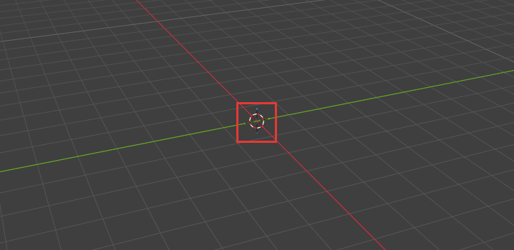 削除したあとの3Dビューポート