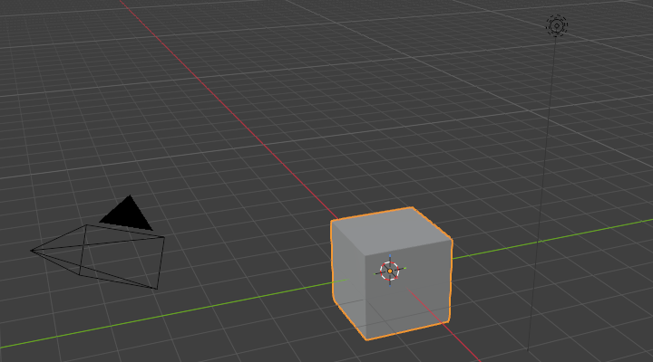 起動した直後の3Dビューポート