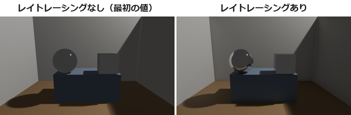 レイトレーシングなしとありの比べ