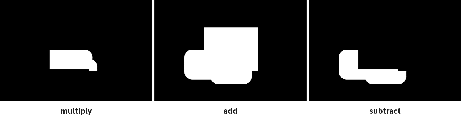 multiply・add・subtract で重ねたマスク