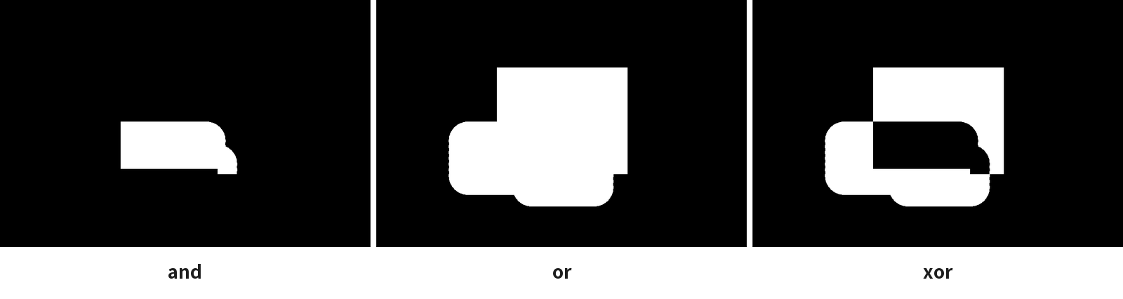 and・or・xor で重ねたマスク