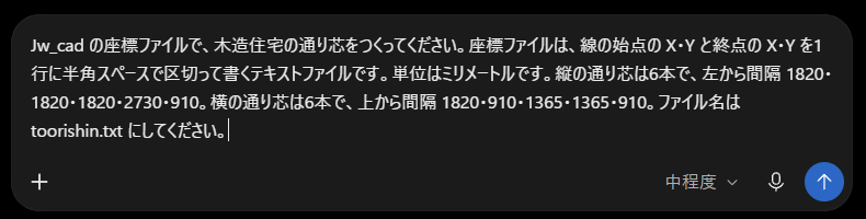 ChatGPTに送った頼む文