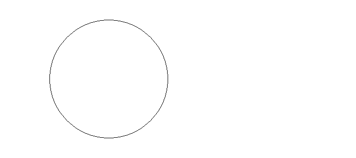 円弧コマンドで描いた円