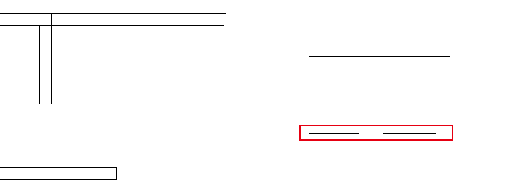1本にする2本の線