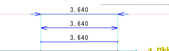 端部の3つ