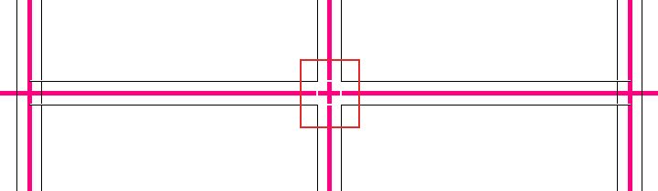 包絡処理のあとの十字