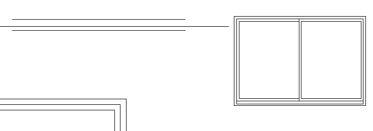建具立面を置いた所