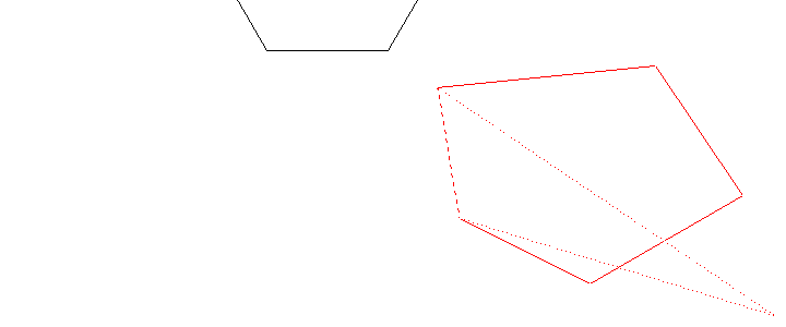 頂点をクリックした所