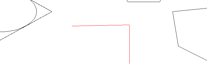 仮の2辺