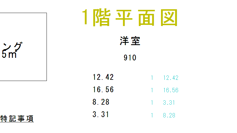 そろえて集計した表