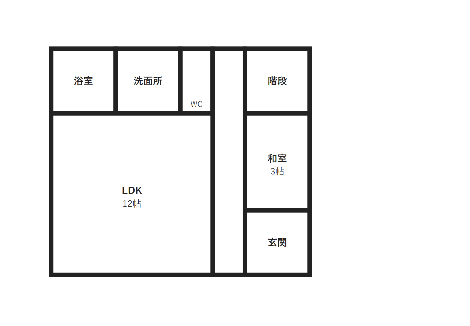 間取り図の描き方の例